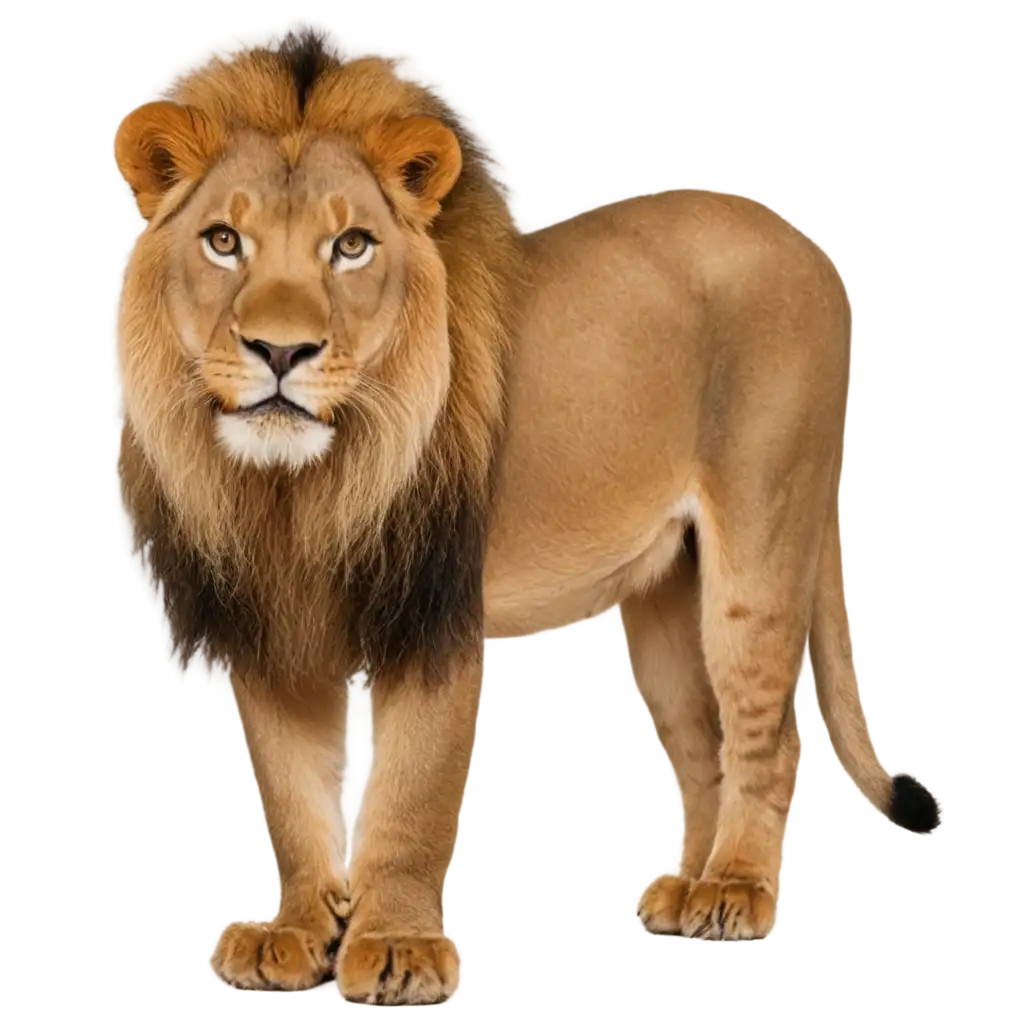 Full-View-of-a-Lion-PNG-Image-HighQuality-Versatile-for-Multiple-Uses