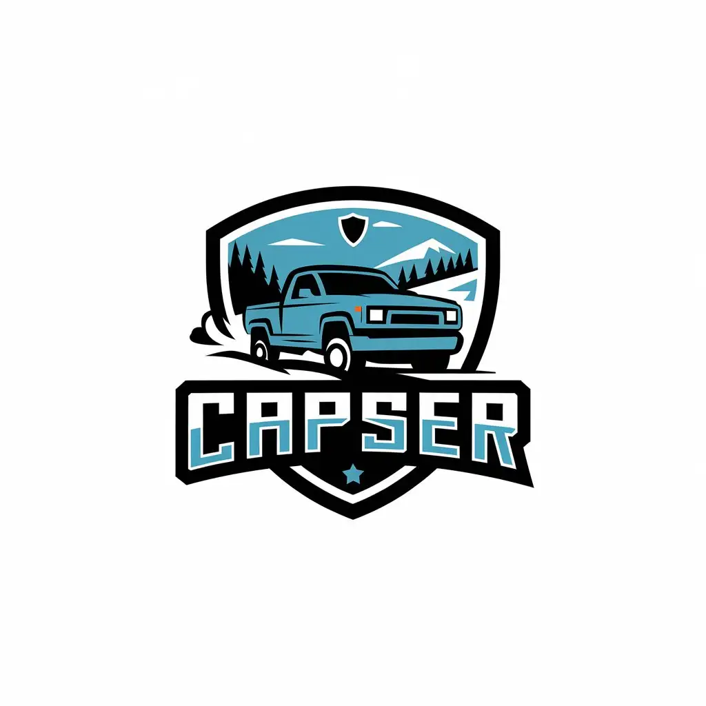 LOGO Design for Capser Pickup and Shield with Polar Expedition Theme for Automotive Industry