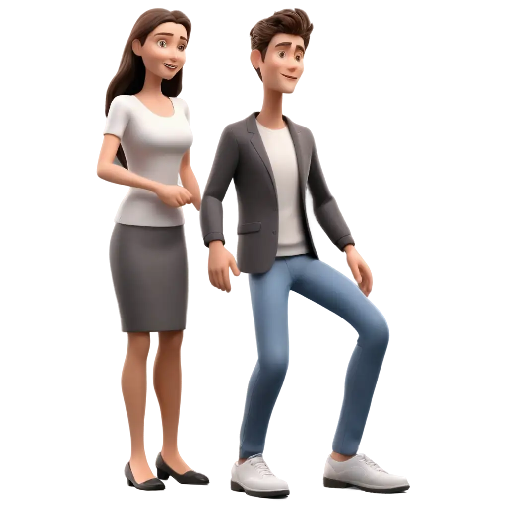 3D-Animated-PNG-A-Dramatic-Depiction-of-a-Traffic-Accident-Involving-a-Man-and-Woman