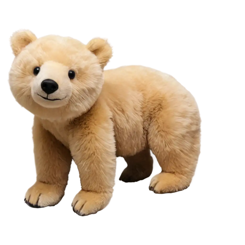 Realistic-Stuffed-Bear-PNG-Image-Lifelike-Toy-Illustration