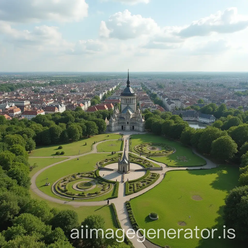 Scenic-View-of-Belgium-with-Iconic-MannekenPis-Statue