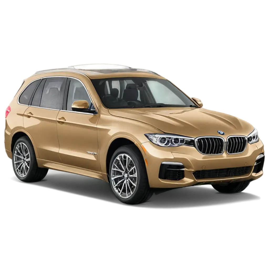 Gold-Colored-BMW-SUV-PNG-Image-HighQuality-Transparent-Car-Illustration