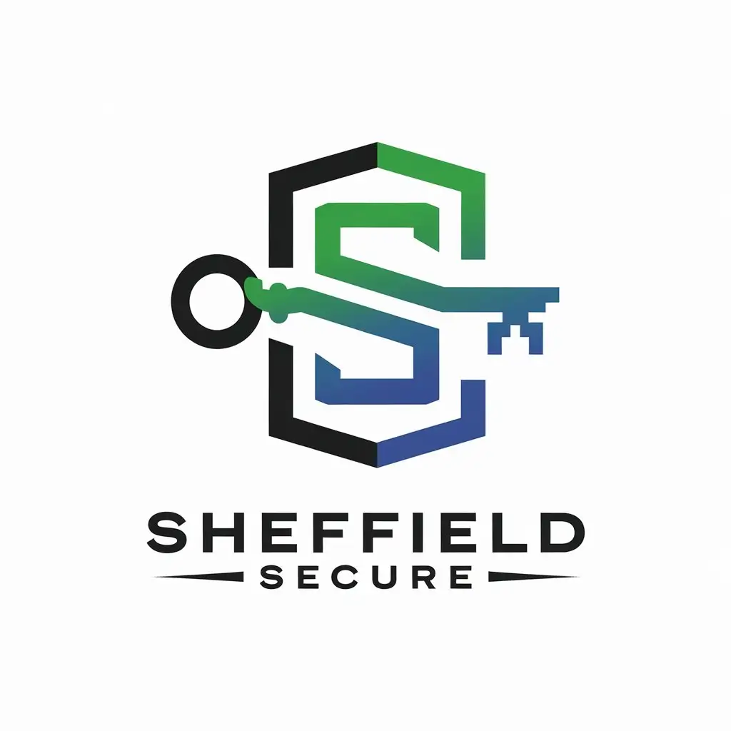 LOGO Design for Sheffield Secure Stylish SS with Modern Key and Secure Lock