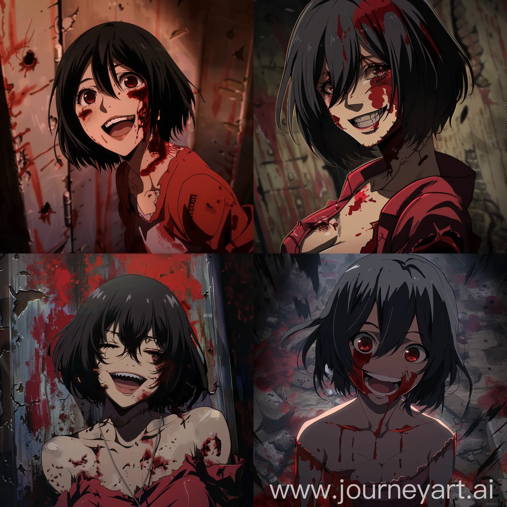 Touka-Tokyo-Stroll-Bloodied-Terrifying-Smile-Torn-Clothes