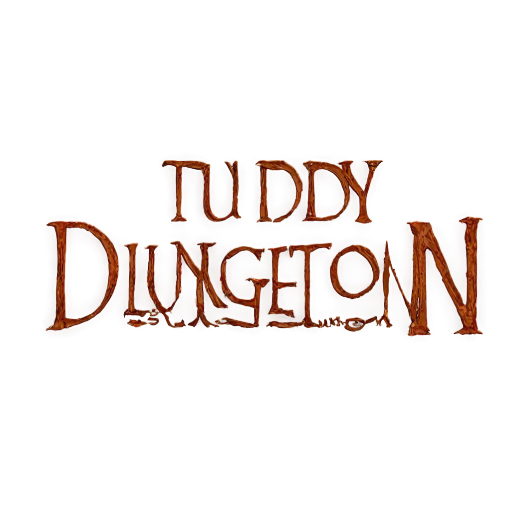 Png text 'Study Dungeon' drawed like a medieval