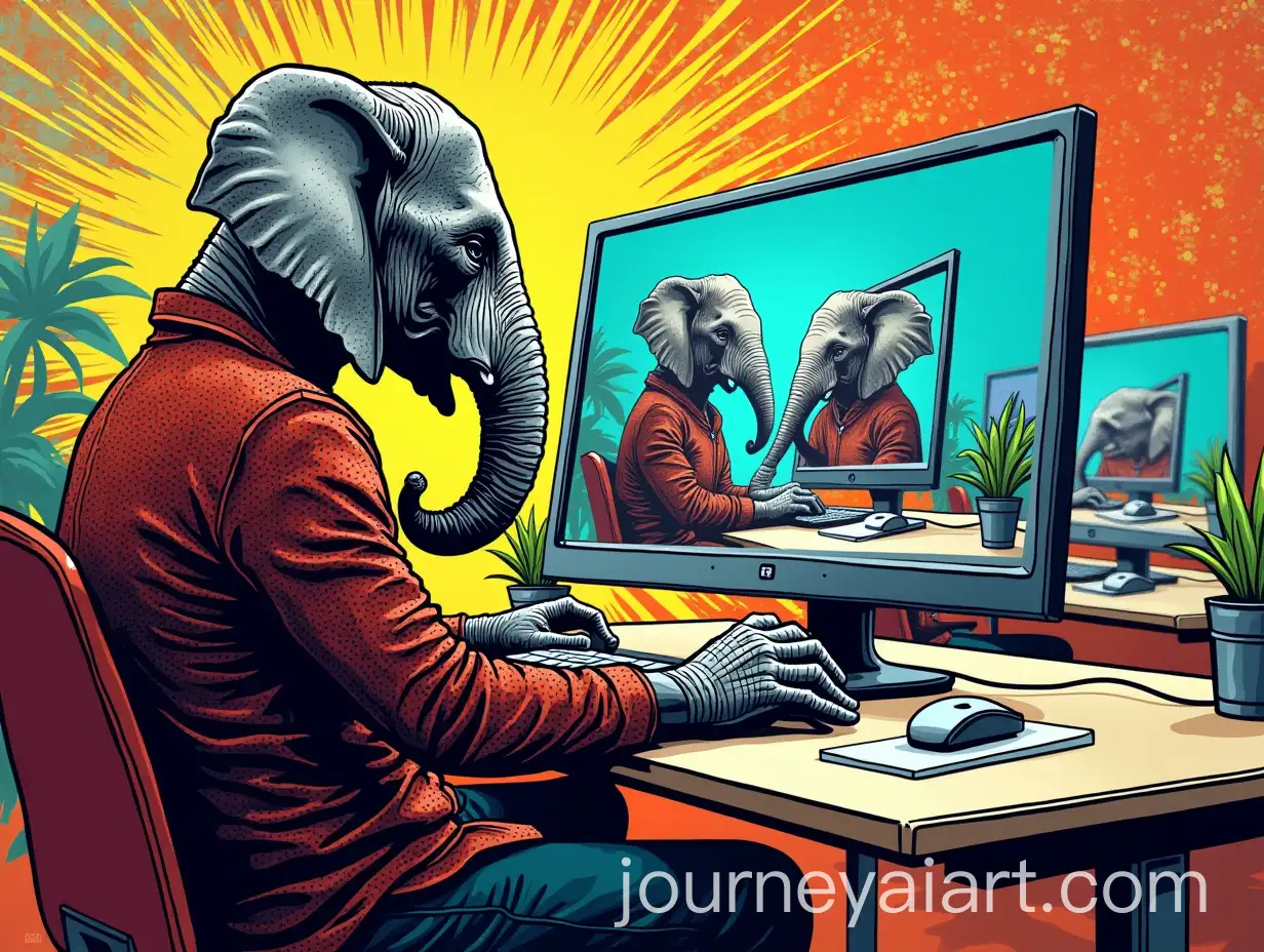 ElephantAI-Image-Prompt-Expansion-in-Office-Designing-Recursive-Image-in-Pop-Art-Style