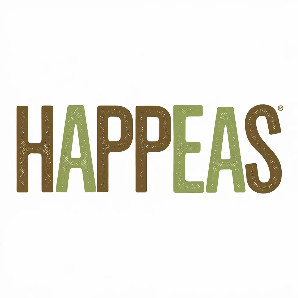 LOGO Design for HAPPEAS Minimalistic ChickpeaBased Baby Food Brand in Green and Brown