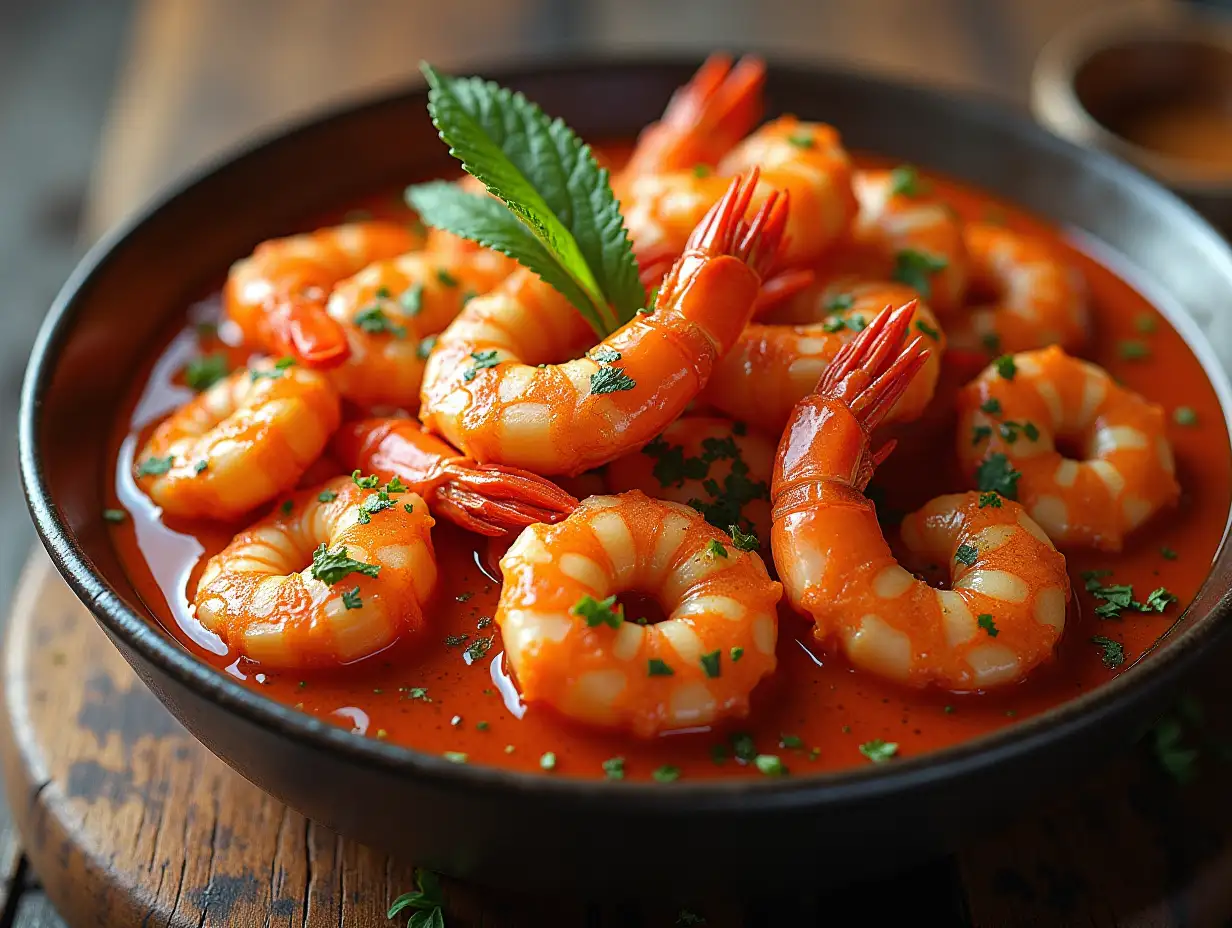 8K-Wallpaper-of-a-Rich-Seafood-Soup-with-Shrimp-and-Lobster