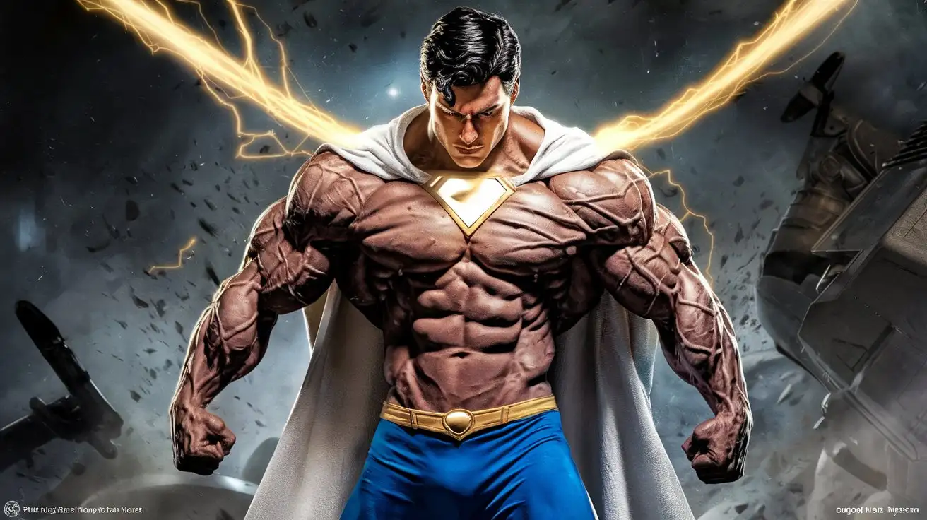 Hyperman-Transformation-19YearOld-Bodybuilder-Gains-Superpowers-with-Golden-Mantel