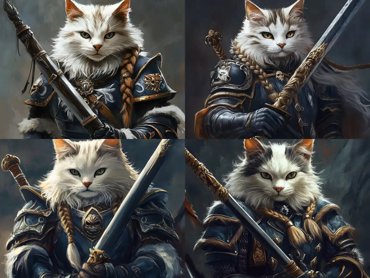 Humanoid-Cat-Paladin-with-Braided-Beard-Holding-Longspear-in-Fantasy-Setting