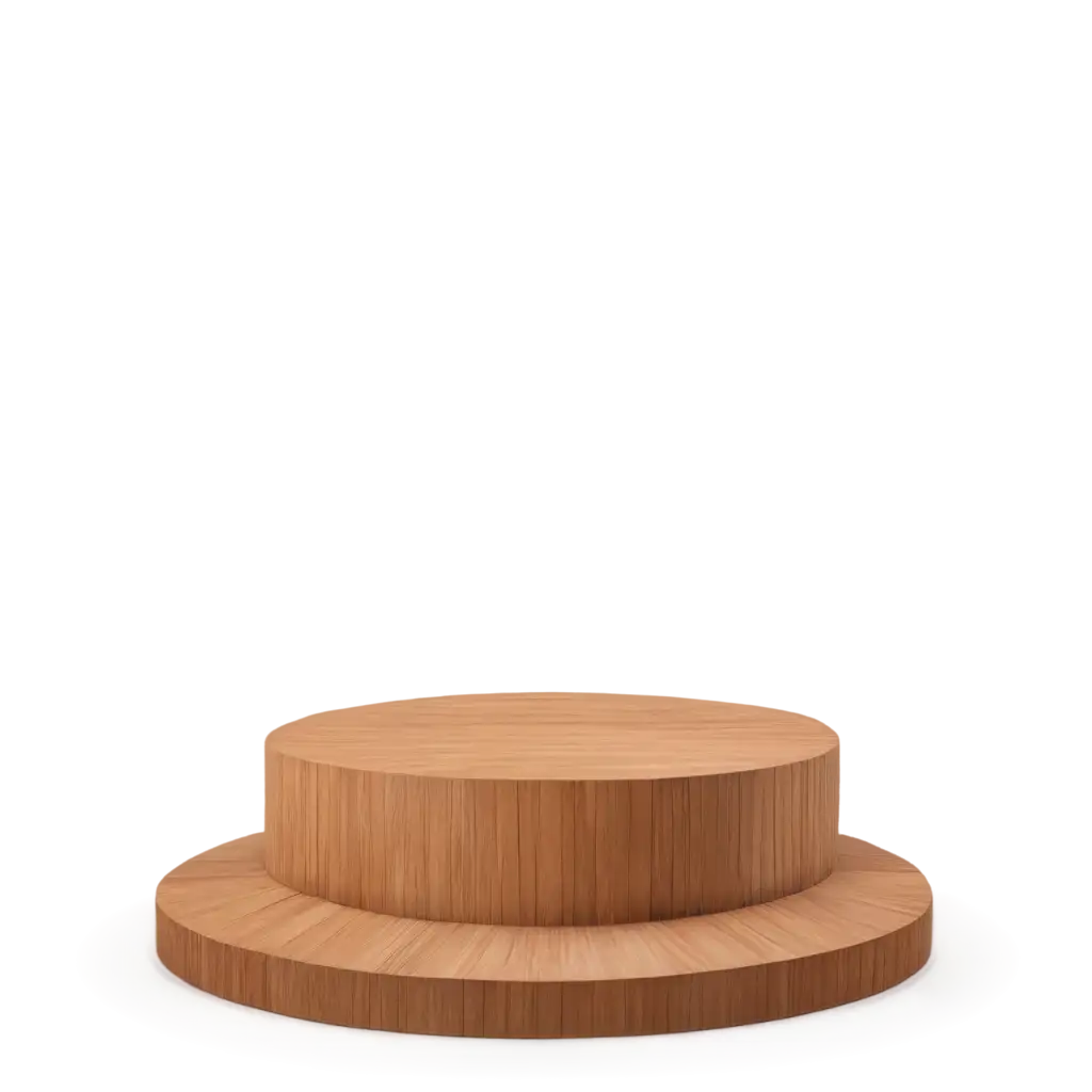 WoodenPNG-Image-Usage-Analysis-Round-Podium-PNG-Perfect-for-Presentation-and-Creative-Projects