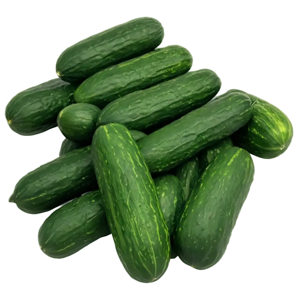 Cucumber-in-a-Plate-PNG-Image-for-HighQuality-Visuals-and-Versatile-Applications