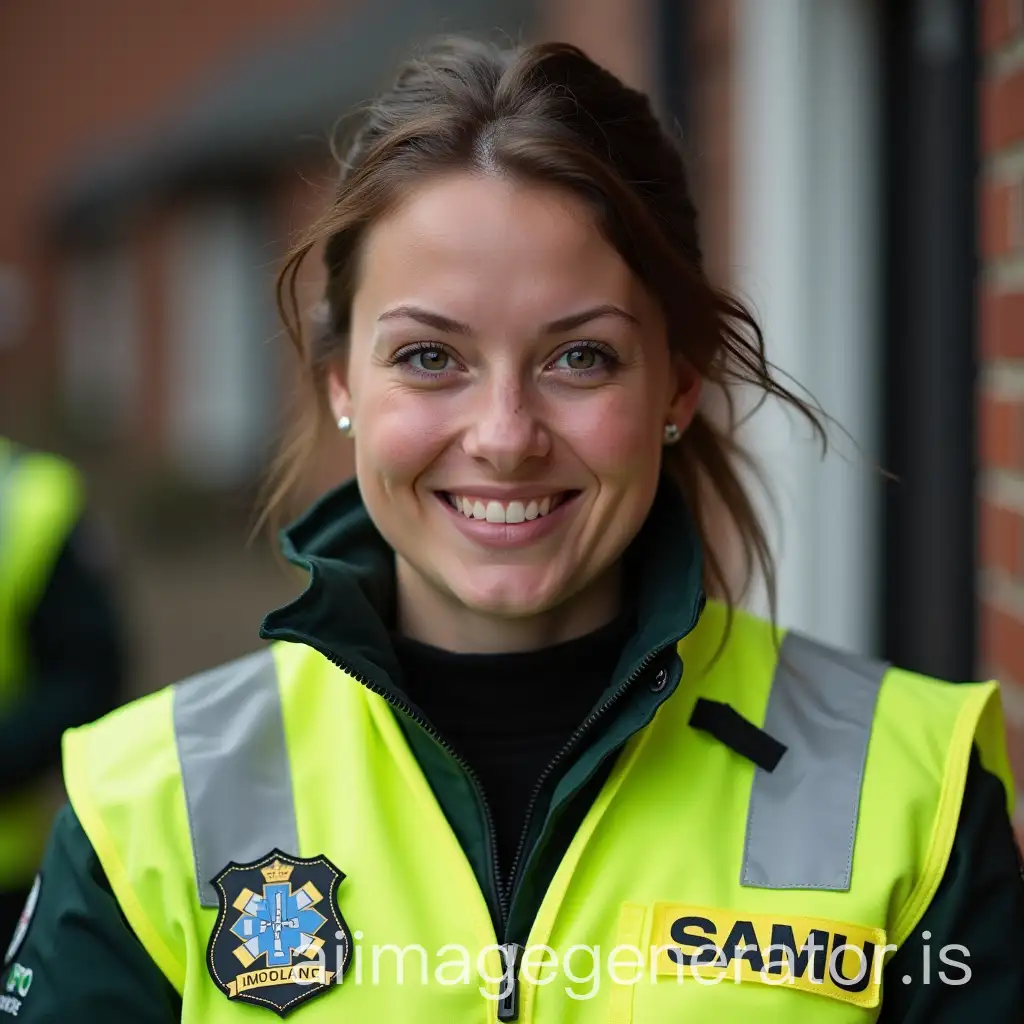 Paramedic-in-Bright-Yellow-Vest-with-SAMU-Badge-Inside-a-House