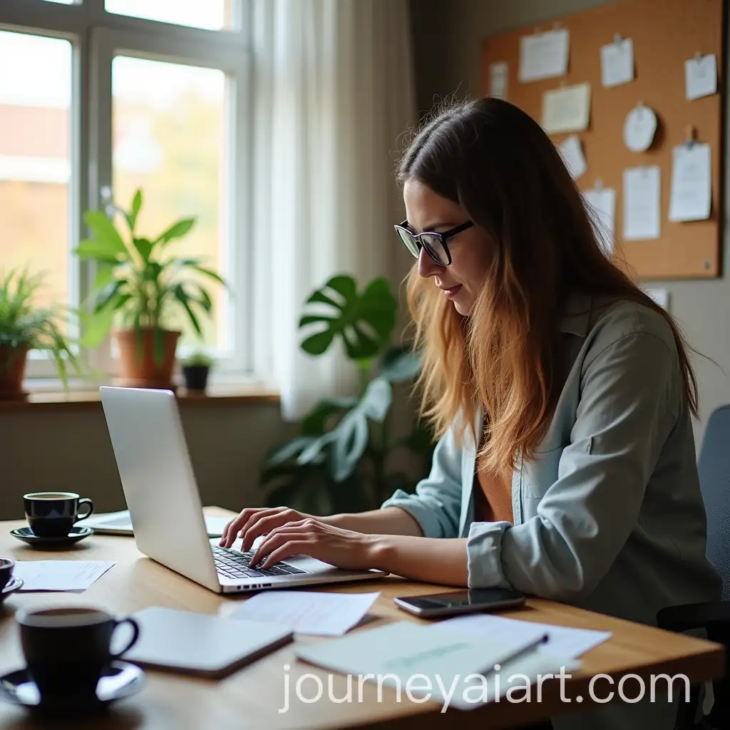 Cozy-Modern-Home-Office-Workspace-with-Freelancer