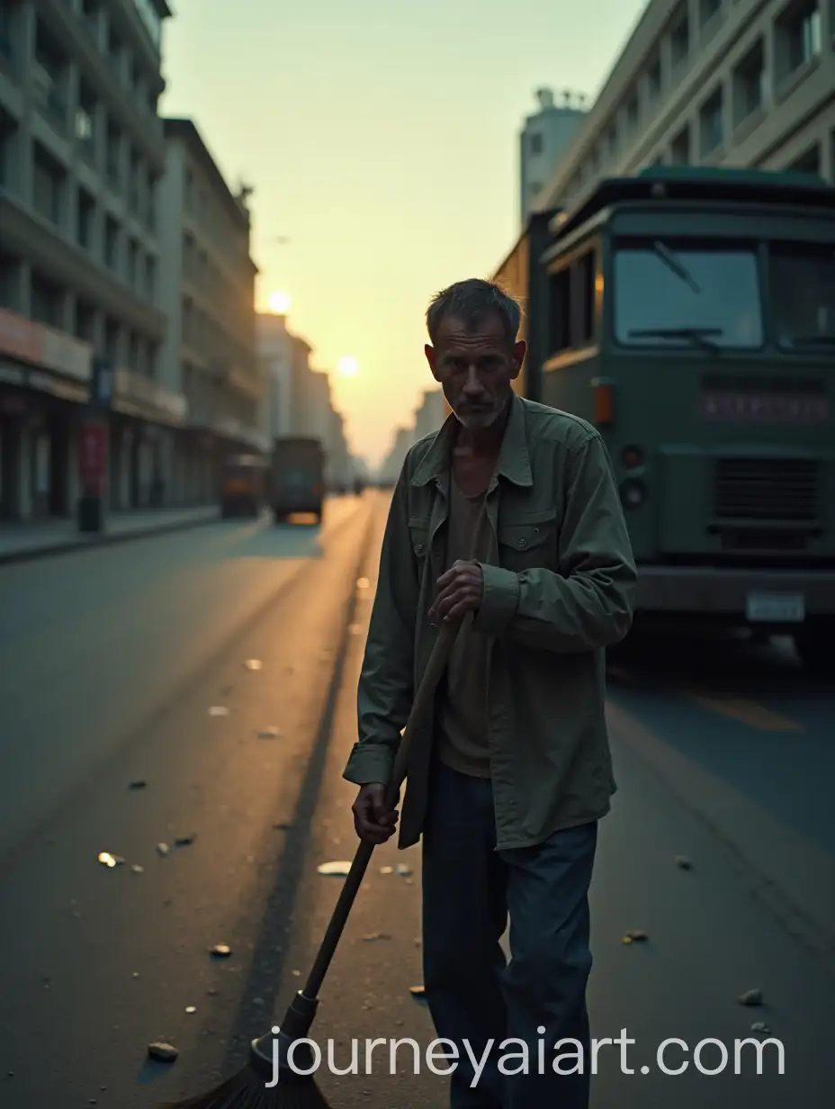 Lonely-Street-Sweeper-at-Dawn-in-an-Empty-City