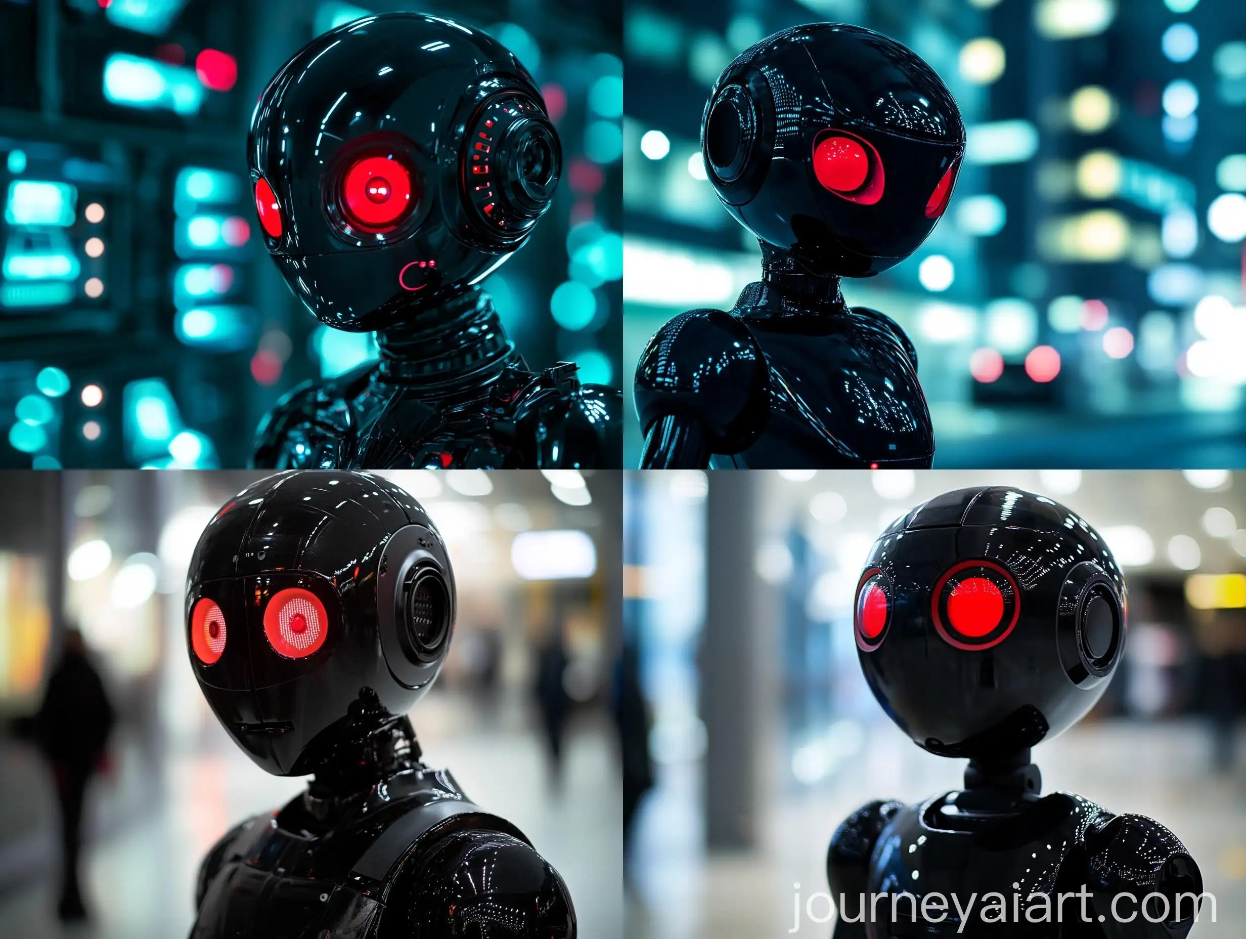 Futuristic-Black-Robot-with-Red-Eyes-in-HighTech-Hacker-Environment