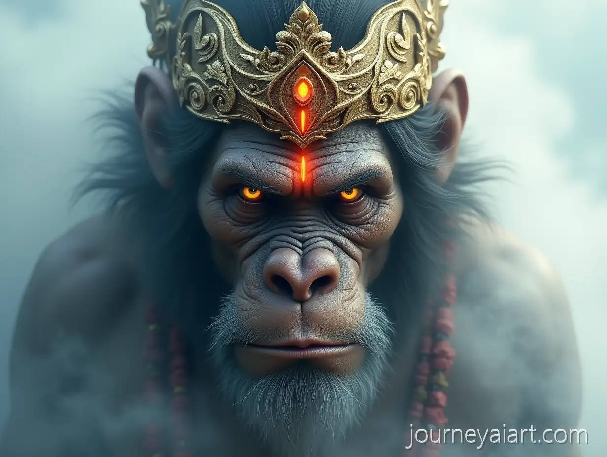 HyperRealistic-Portrait-of-LordLord-Hanuman-Portrait-Hanuman-in-Divine-Form-with-Ape-Features-and-Mystical-Aura