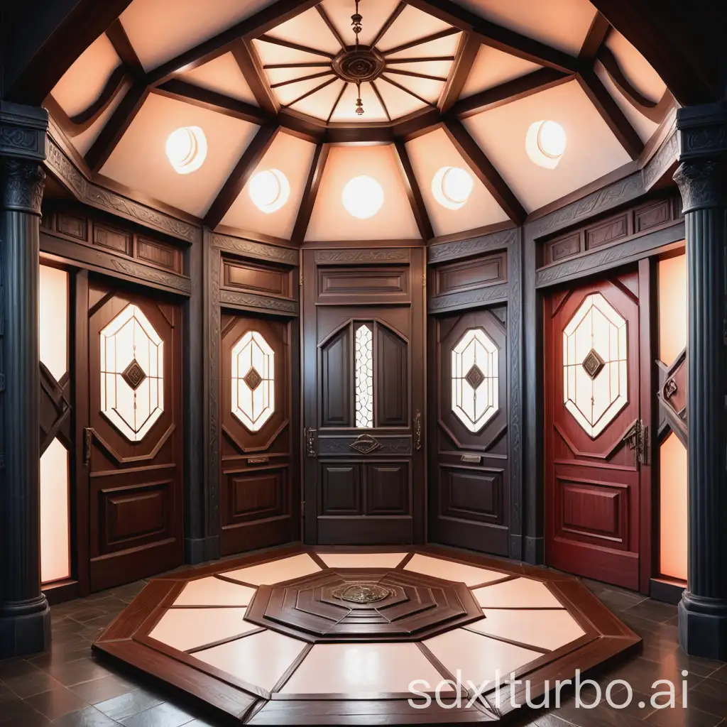 Fantasy-Octagonal-Room-with-Eight-Doors