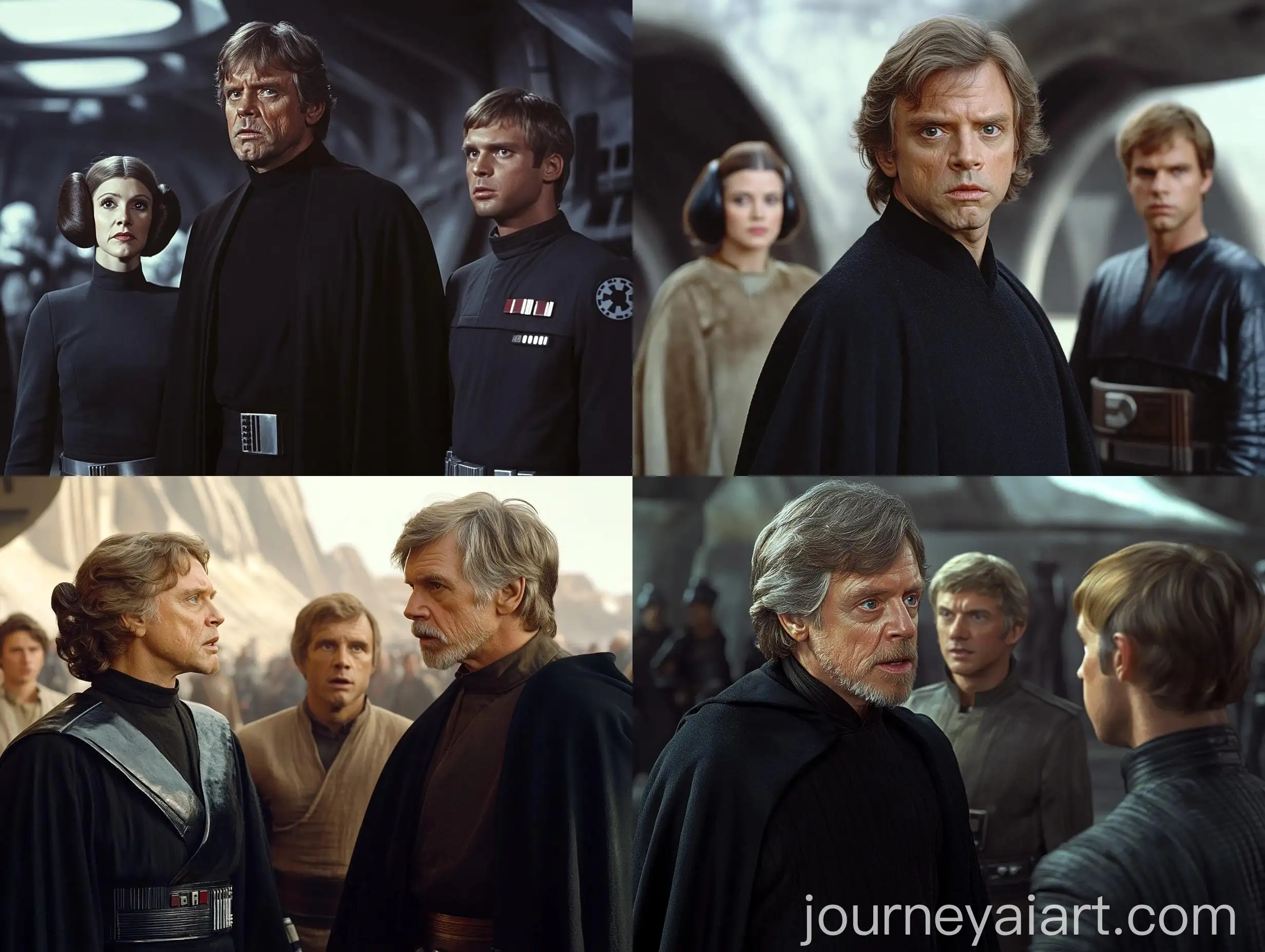 Star-Wars-Characters-Luke-Skywalker-Leia-Organa-and-Han-Solo-at-New-Republic-Base
