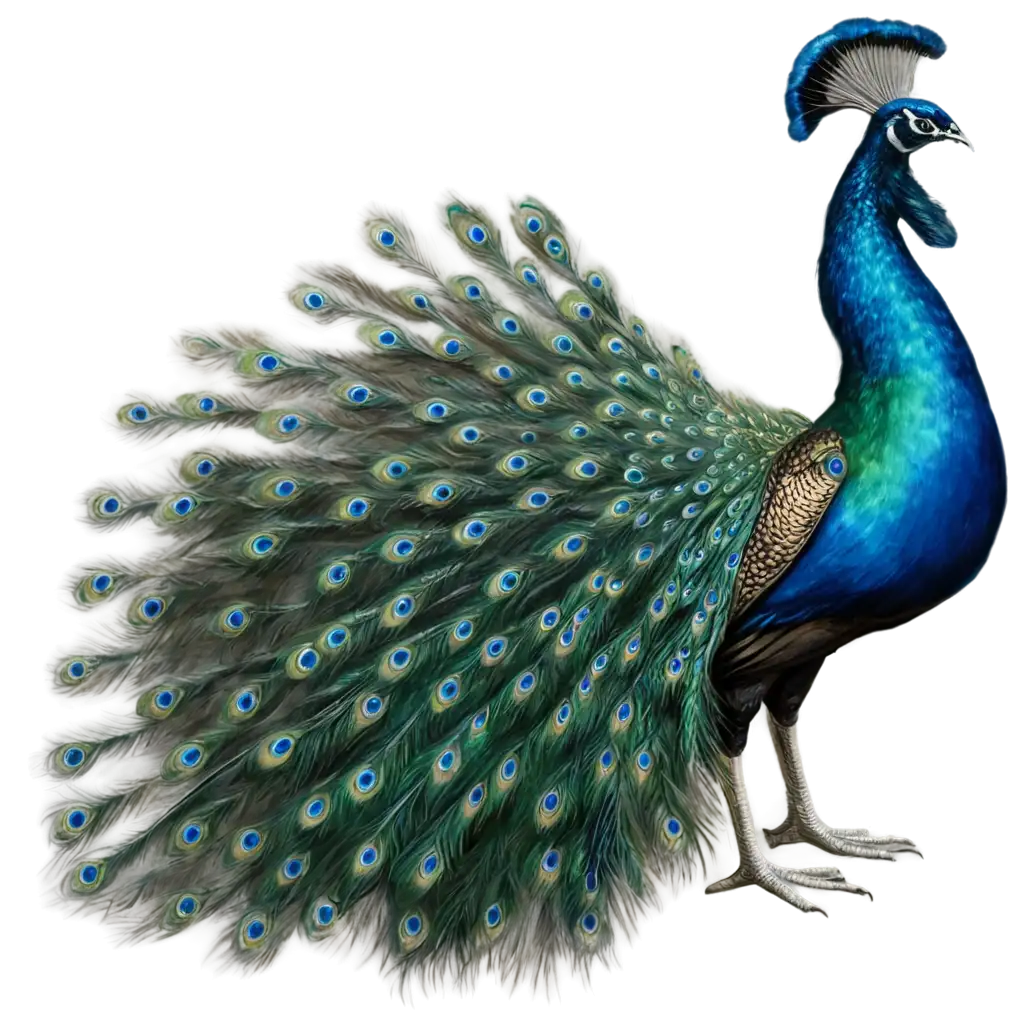 Realistic-Peacock-Illustration-inPNG-Image-SEO-Optimization-PNG-Format-HighQuality-Artwork-for-Diverse-Uses