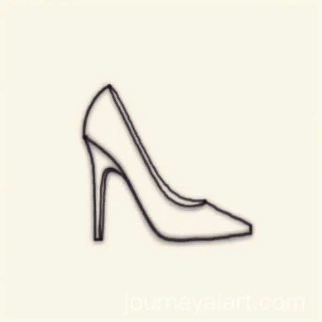 Stiletto-Heel-Fashion-Illustration-in-Detailed-Sketch-Style