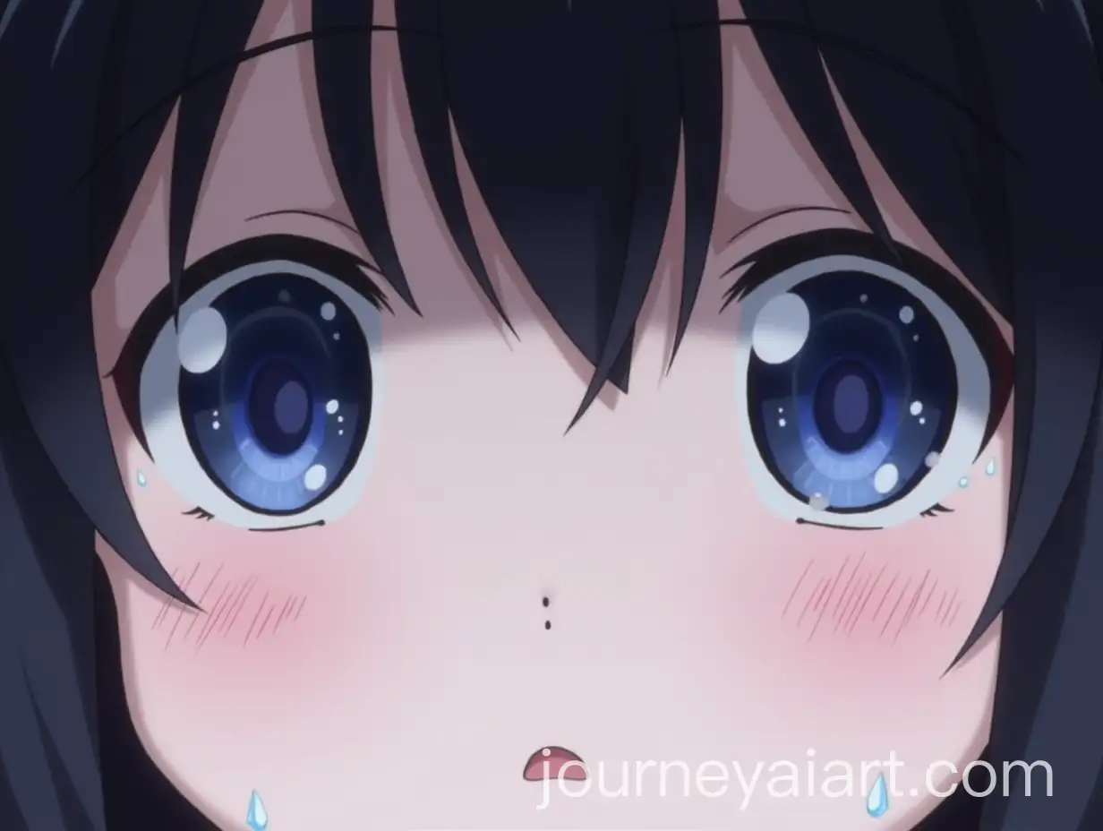 Stunned-BlackHaired-Girl-with-Vivid-VioletBlue-Eyes-and-Tears