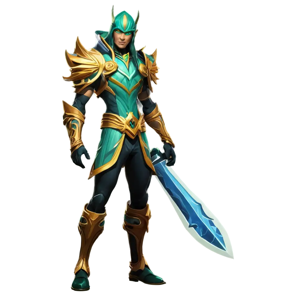 emerald warden skin character dota2 sharp vector isolated ultra high quality have a background in picture