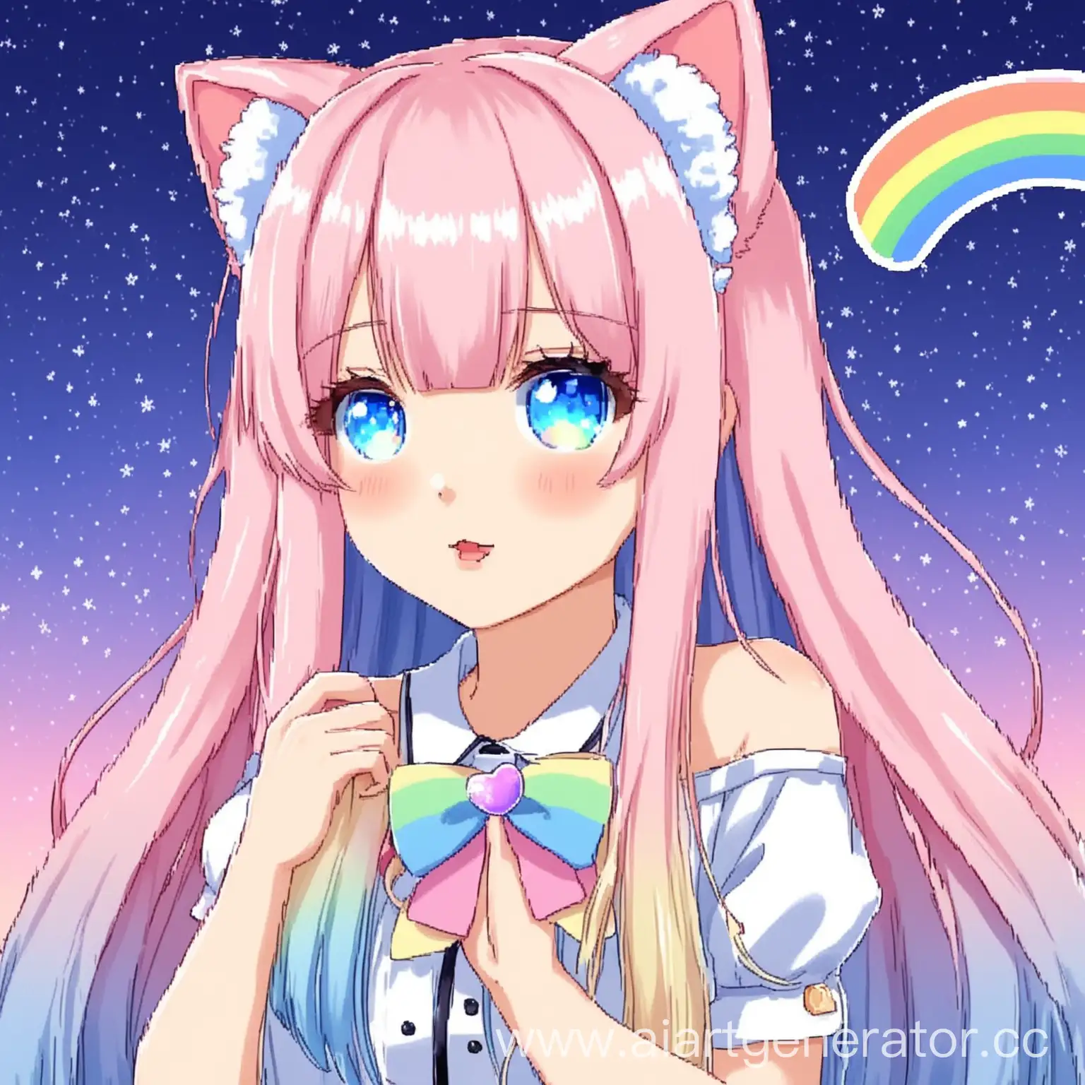 Alaska-Nyan-Vtuber-Portrait-with-Northern-Lights-Background