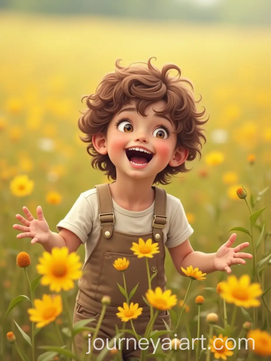 Young-Boy-Delighted-in-Flower-Field