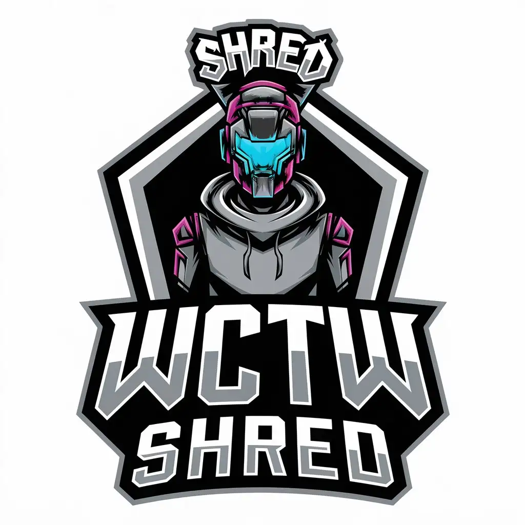 LOGO Design for WCTW Shred Cyber Skater with Complex and Bold Vector Design