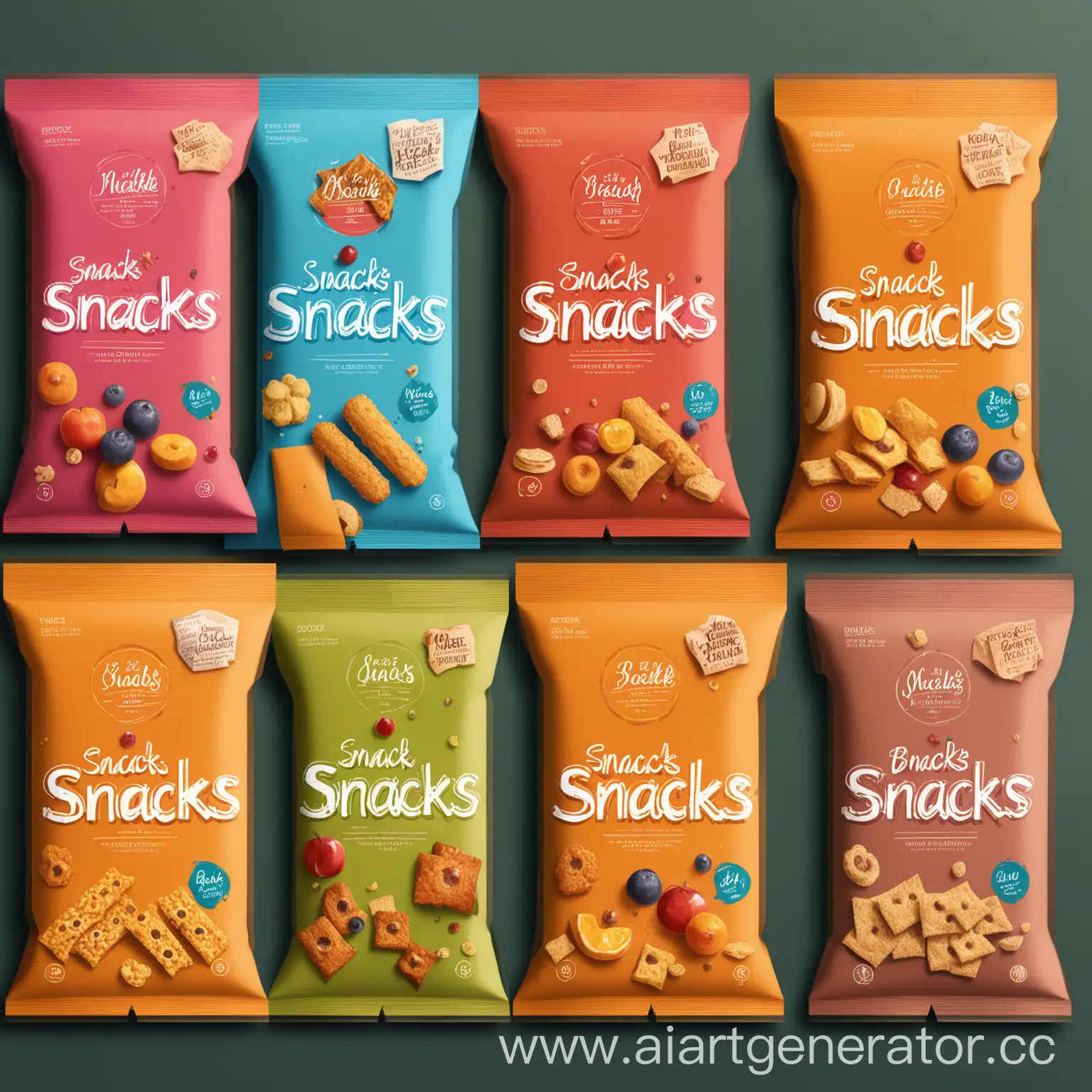 Colorful-Snacks-Packaging-Design-for-GrabandGo-Convenience