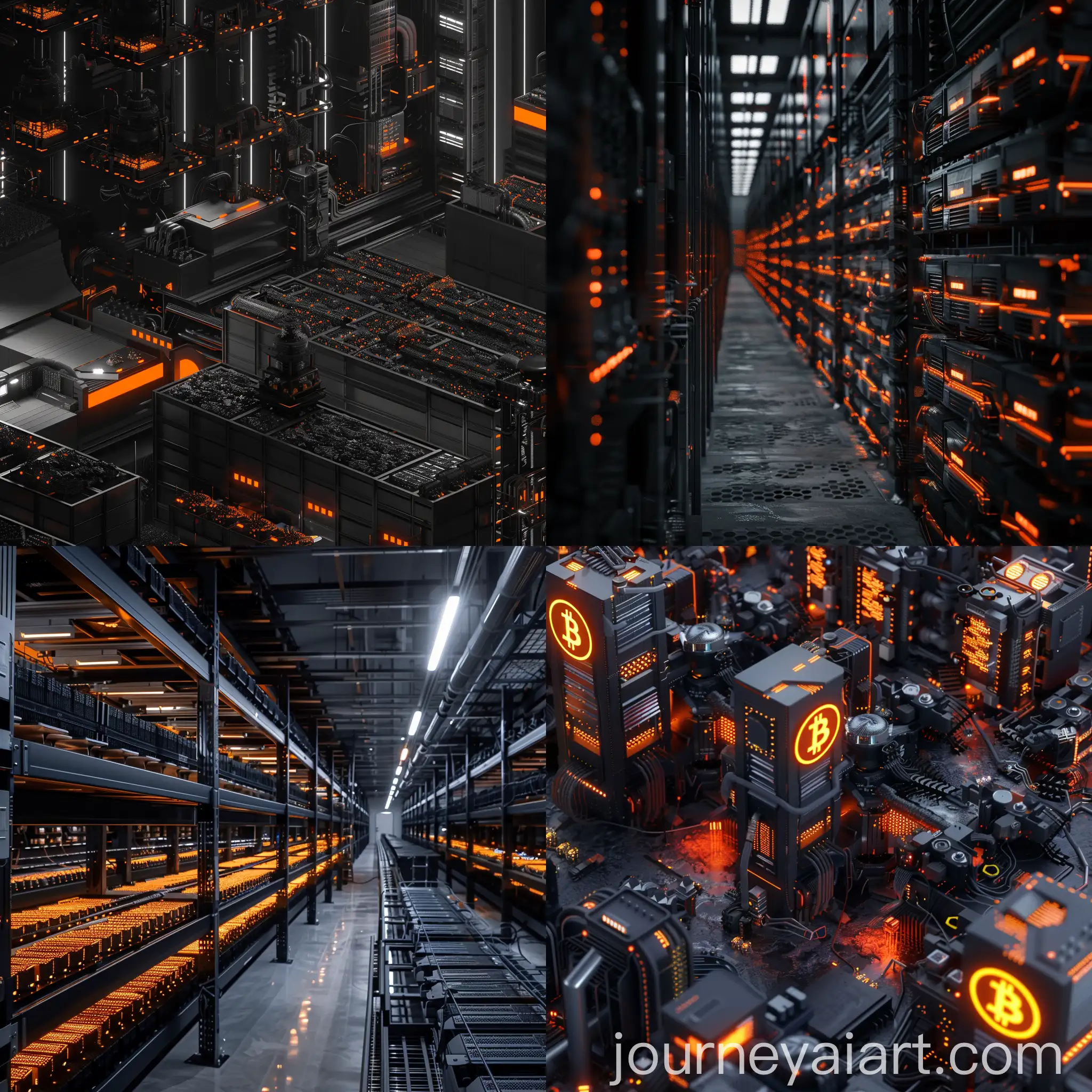 Cryptocurrency-Mining-Farm-in-Black-and-Orange