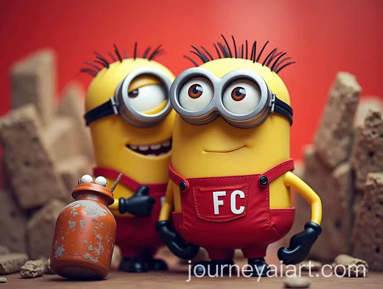 AI-Image-Prompt-ExpansionMinions-Wearing-FC-Cologne-Football-Shirt-in-Casual-Setting