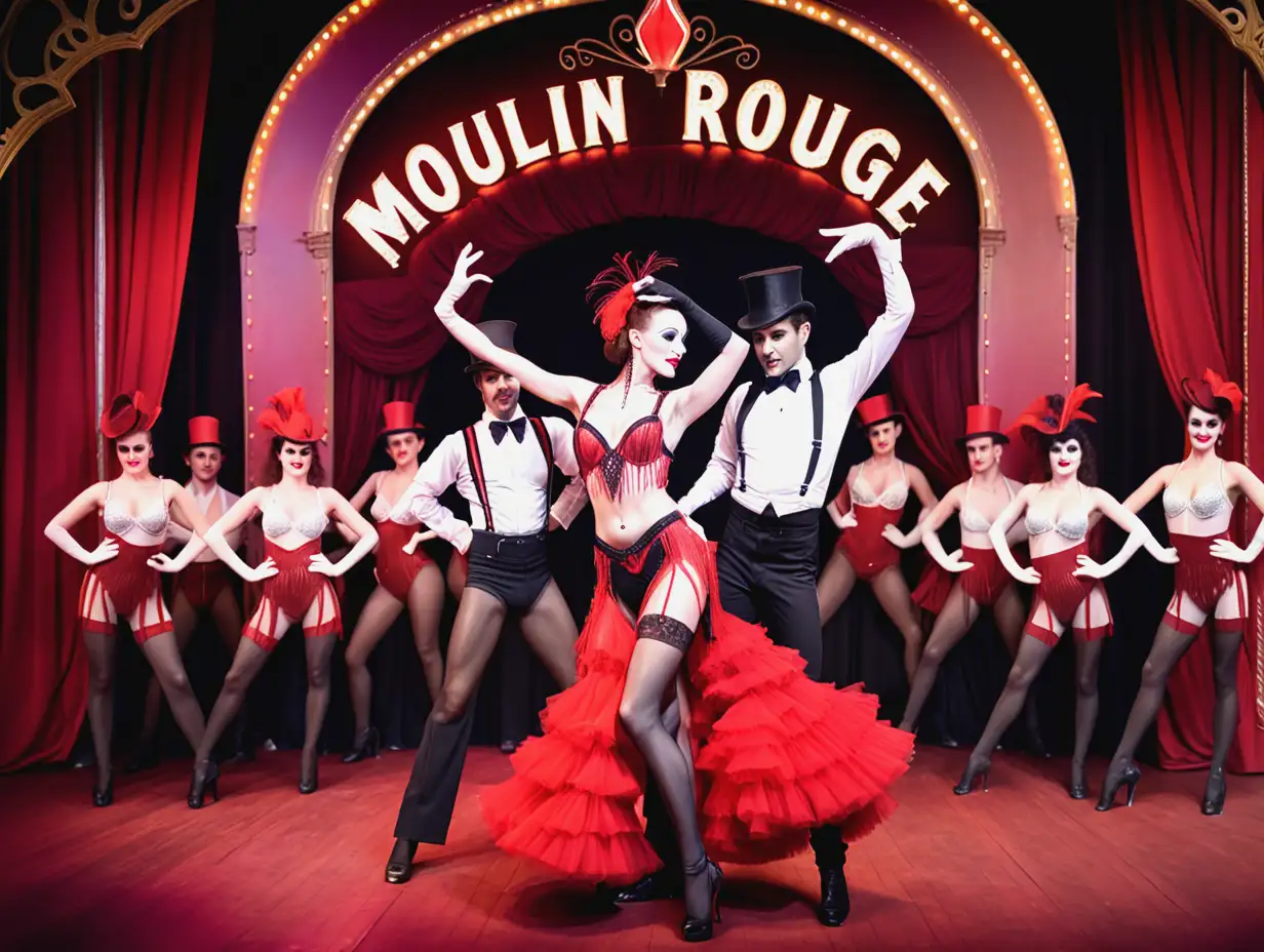 Moulin-Rouge-Cabaret-Show-with-Tightly-Choreographed-Dancers