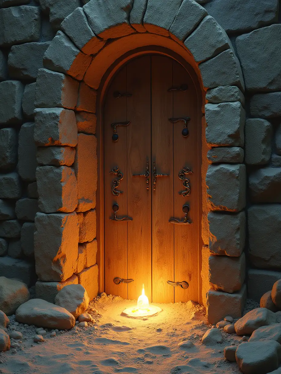 create an image of an ancient sacred doorway