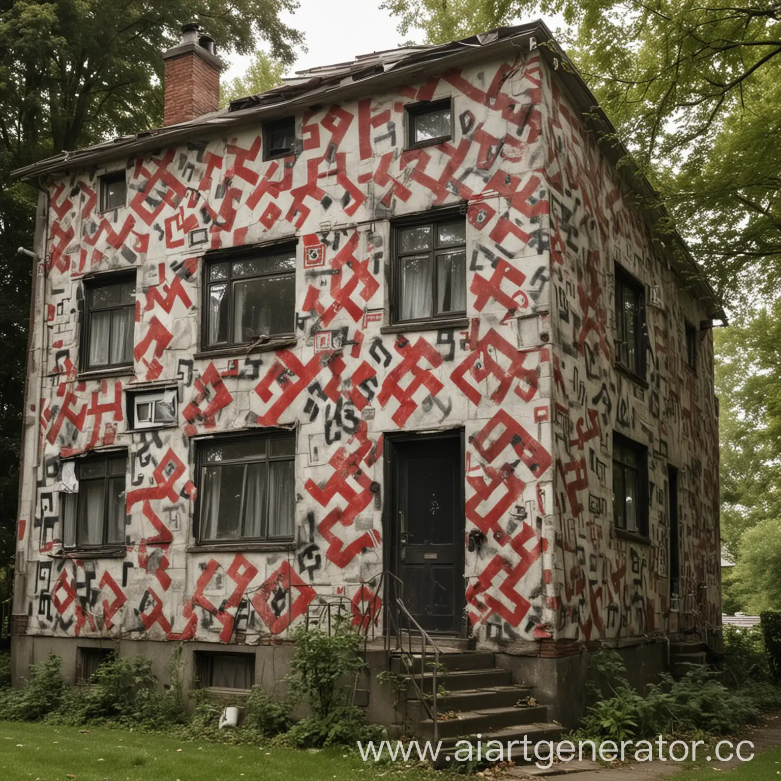 House-Covered-in-Swastikas