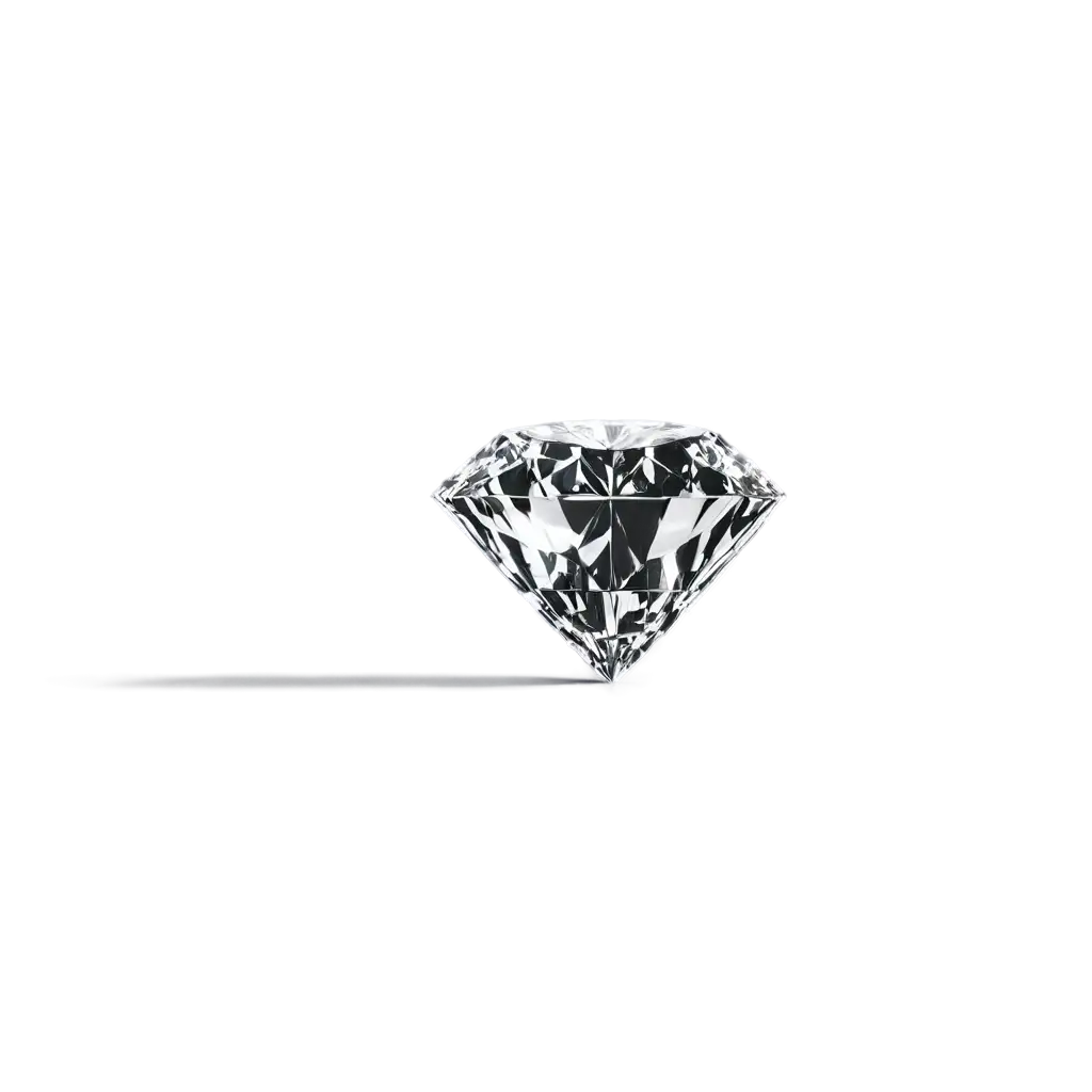 Exquisite-Diamond-on-Black-and-White-PNG-Image-Enhancing-Clarity-and-Detail