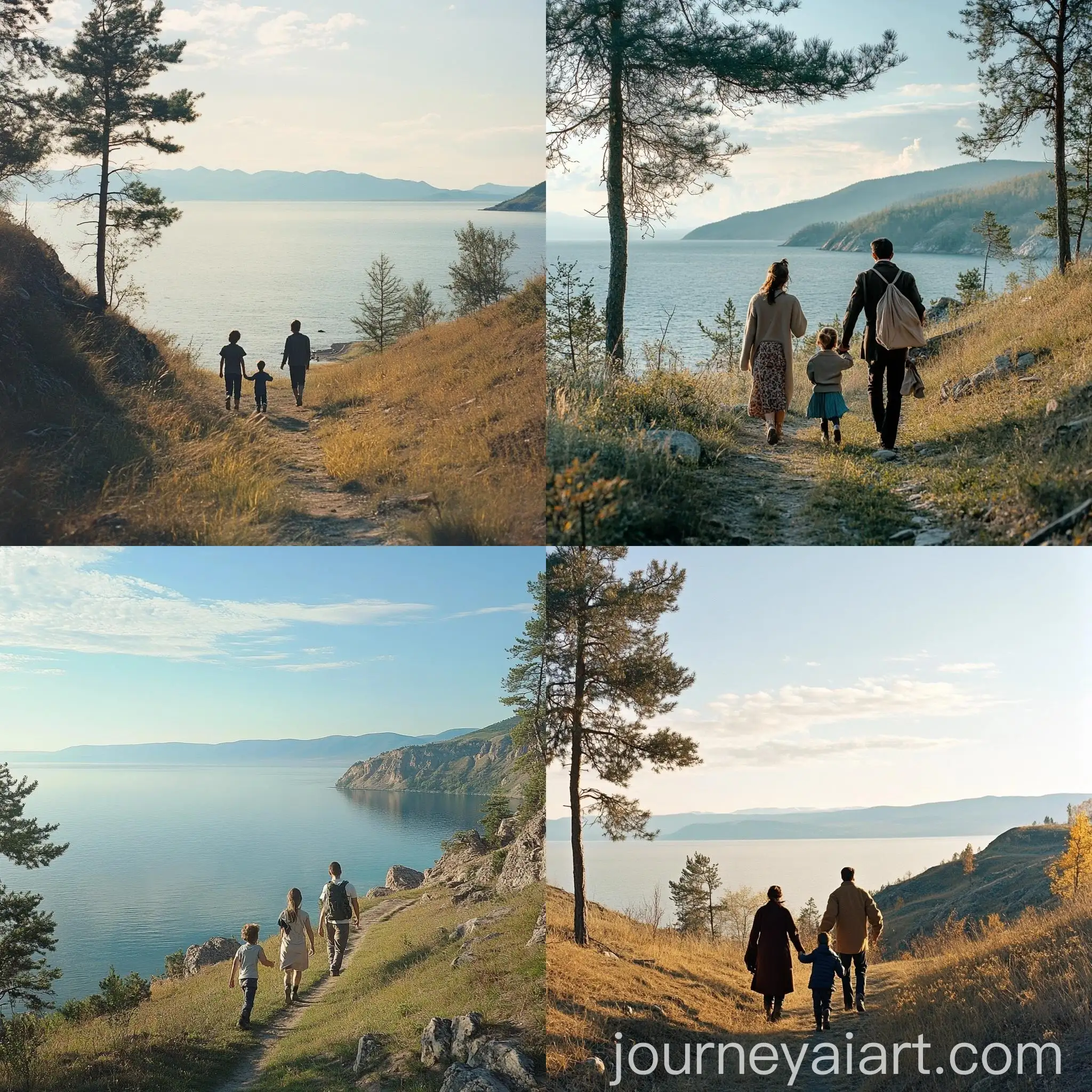 Happy-Family-Walking-by-Lake-Baikal