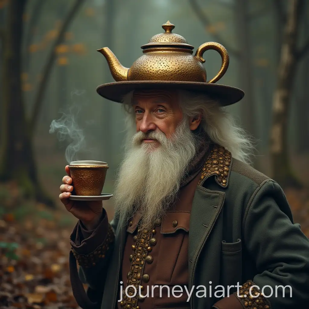 Epic-Fantasy-Scene-of-an-Old-Man-with-a-Teapot-on-His-Head