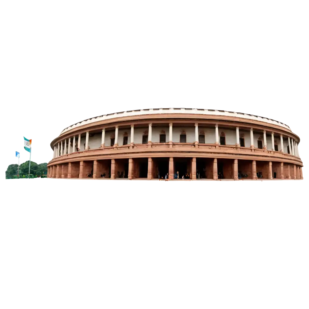 Parliament-of-India-PNG-Image-HighQuality-Visual-for-Digital-and-Print-Use