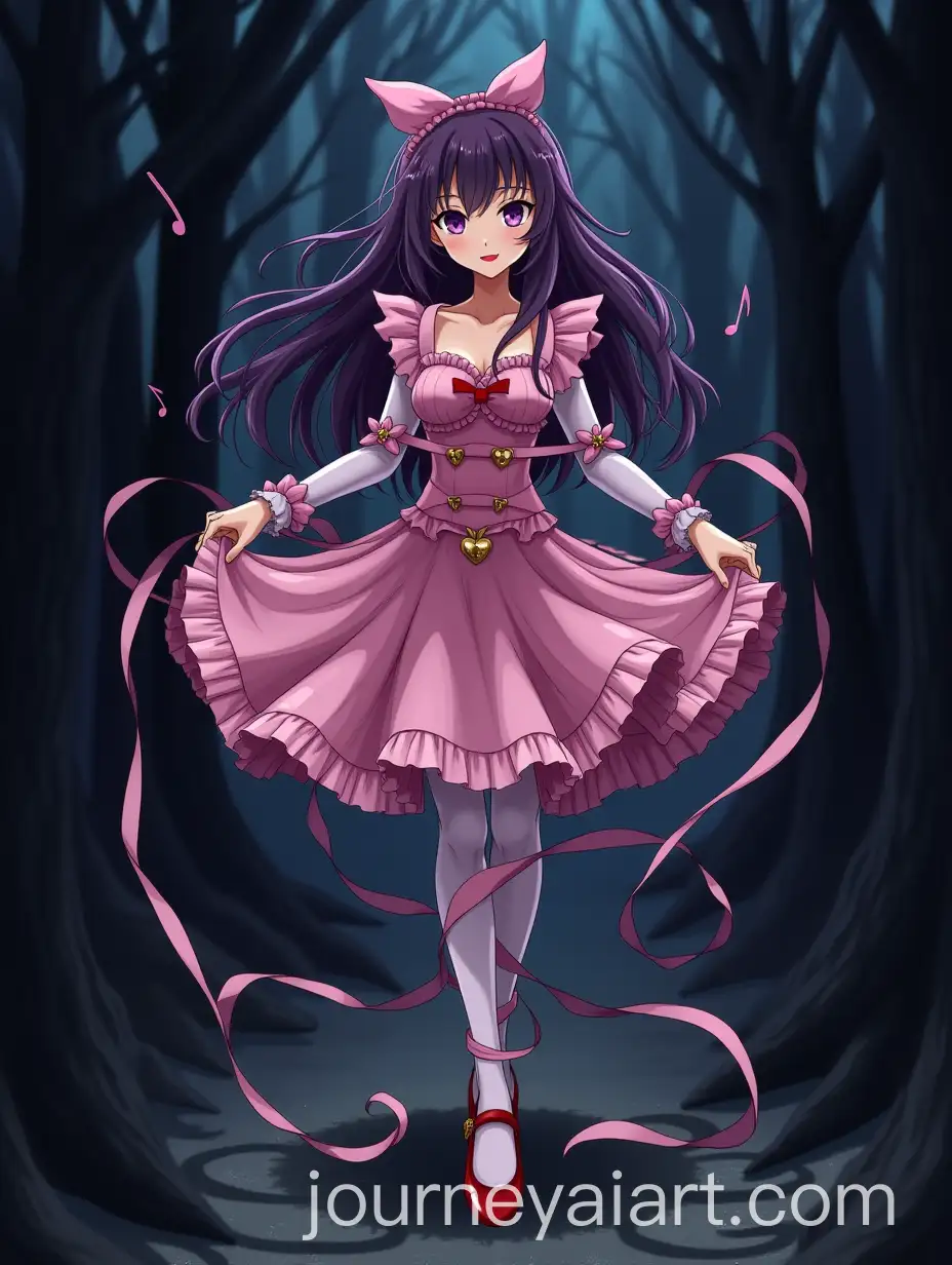 Madoka-Kaname-Haunting-Ballet-Portrait-in-Ominous-Forest