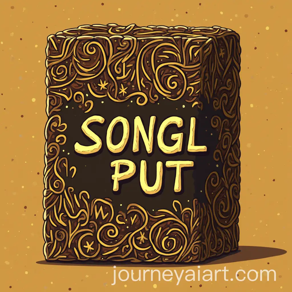 Songul-Put-in-Gold-Typography-with-Ferrero-Rocher-PackagingInspired-Digital-Illustration