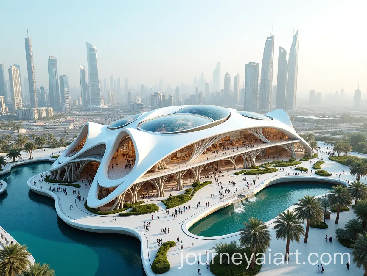 Futuristic-Shopping-Center-in-Dubai-with-Organic-Architectural-Design