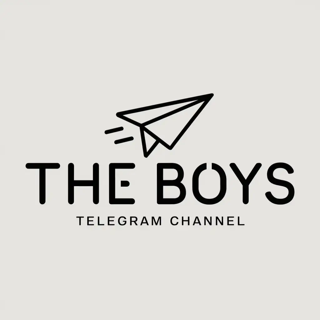 a logo design,with the text "THE BOYS", main symbol:Logotype for telegram channel,Moderate,clear background