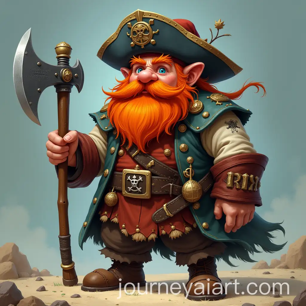 Pirate-Dwarf-with-Orange-Hair-and-Axe-Fantasy-Character-Illustration