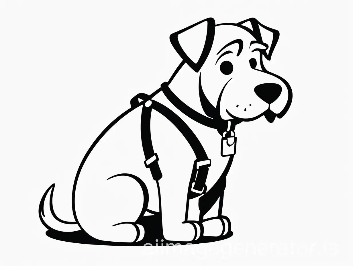 Chubby-Schnauzer-Dog-with-Delivery-Backpack-in-Simple-Vector-Style