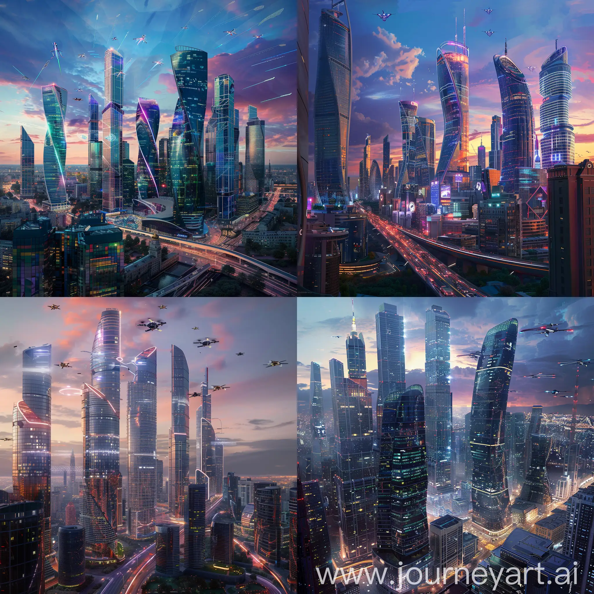 Futuristic-Moscow-Skyline-with-Flying-Cars-and-Neon-Glow