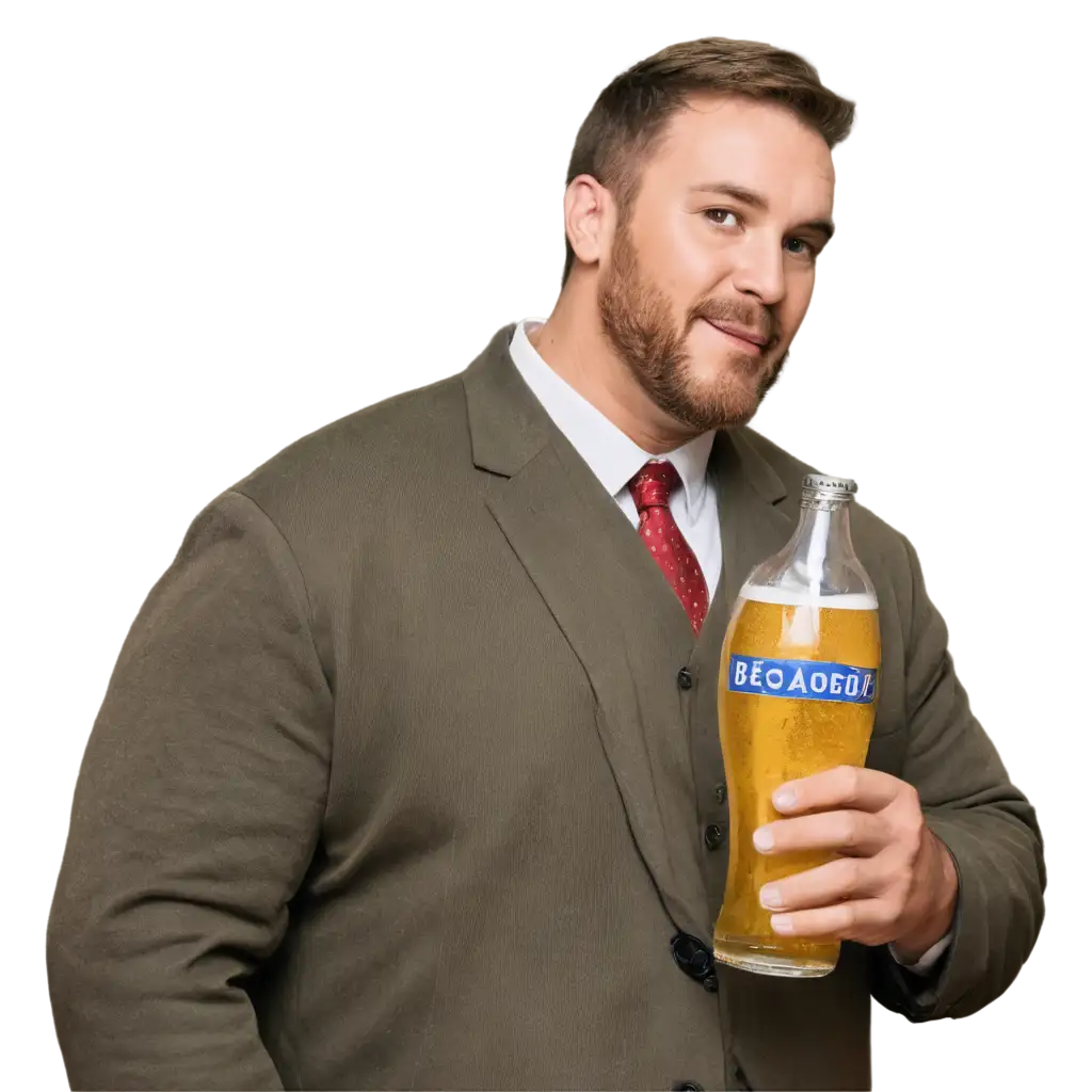 HighQuality-PNG-Image-of-a-BigHeaded-Man-Drinking-Beer-AI-Art-Prompt-Creation