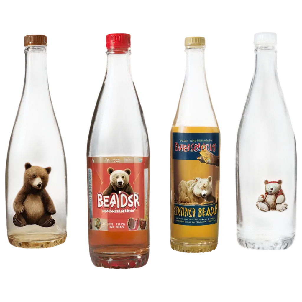 HighQuality-PNG-of-Bear-Bottles-with-Drinks-Transparent-Image-for-Versatile-Use