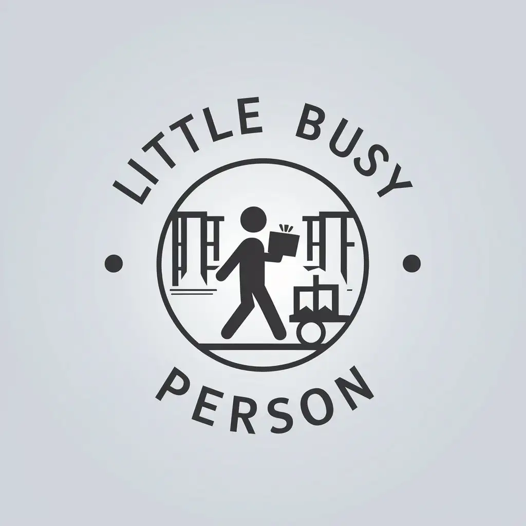 LOGO-Design-For-Little-Busy-Person-Minimalistic-Campus-Parcel-Delivery-Theme